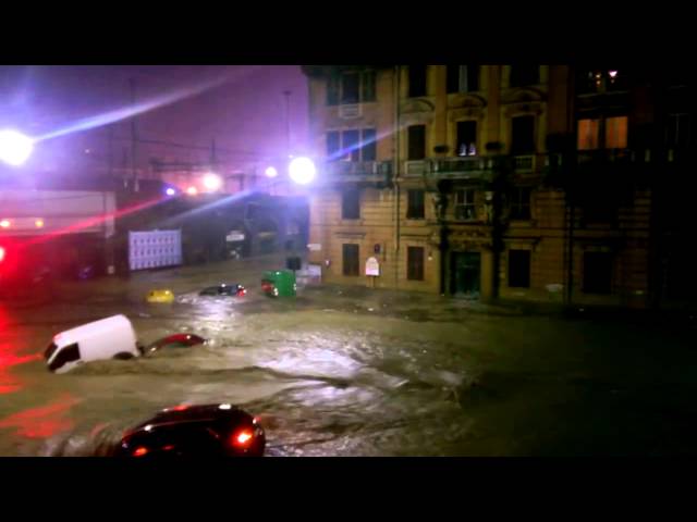 Incredible Flash #Flood (#Alluvione) in Genova, Italy | 09 - 10 - 2014