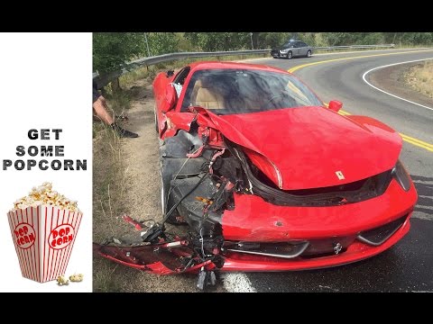 Noleggia una Ferrari 458 e la distrugge - il video