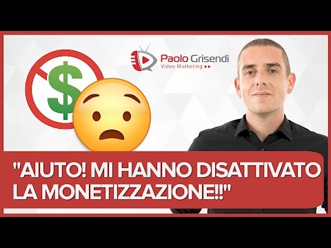 Youtube disattiva la monetizzazione